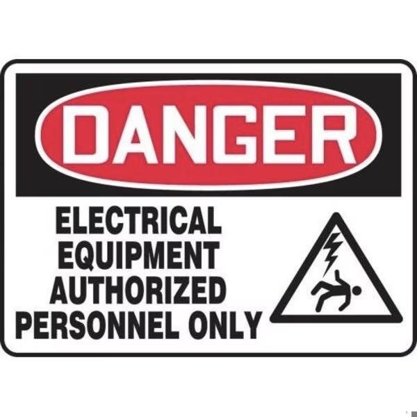 Accuform OSHA DANGER SAFETY SIGN ELECTRICAL MELC010VA MELC010VA - main